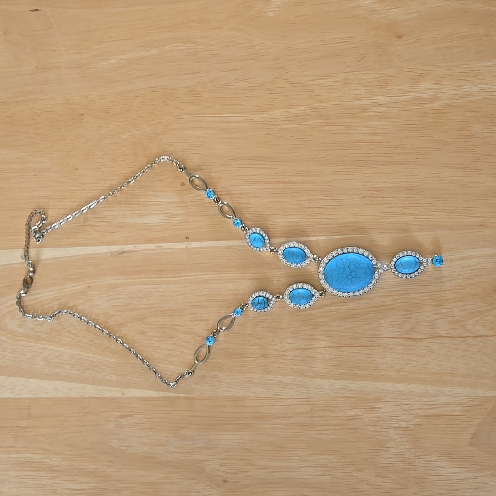 Faux Turquoise Necklace